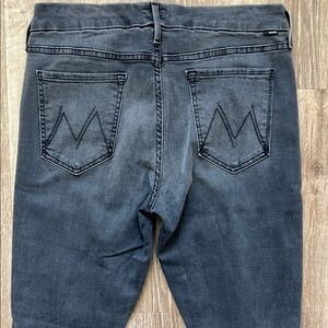 MOTHER Women's Black Distressed Jeans